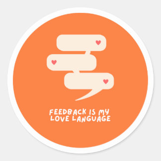 Feedback is mijn liefdestaal - sticker