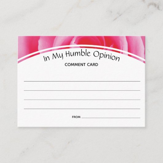 Feedback op de aangepaste opmerking in het Roos MI Advieskaart (Voorkant)