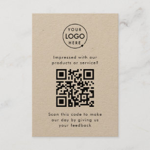 Feedback van klant Rustige Kraft QR Code Busines Informatiekaartje