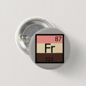Feeder Francium Periodic Table Feedist Pin Ronde Button 3,2 Cm (Voorkant /achterkant)