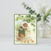  Feeding Ducks St Patrick's Day Kaart (Staand voorkant)