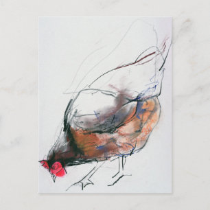 Feeding Hen Trasierra 1998 Briefkaart