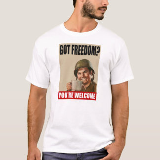 Feedom obtenu ?  Vous êtes le T-shirt bienvenu (de