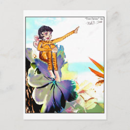 Feeën 4 van de boom briefkaart