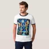 Feeën delen sterren Night Sky Shirt (Voorkant volledig)
