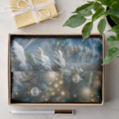 Feeën en kerstbomen in het betoverde bos tissuepapier (Geschenk)