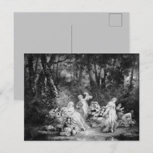  feeën in de Bossen Fairycore Feestdagenkaart