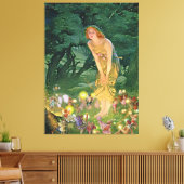 Feeën in het maanlicht canvas afdruk (Insitu (Woonkamer))