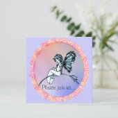 feeën, uitnodiging (Staand voorkant)