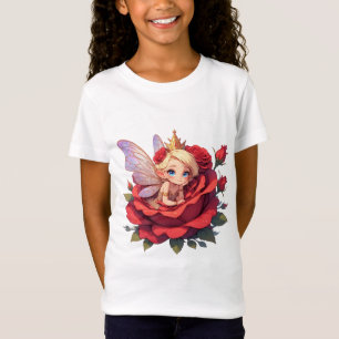 🌙 Feeënroos outfit shirt voor jonge meisjes 👑