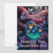 feeërieke Valentijnsdag Kaart (Voorkant / Achterkant)