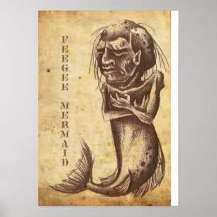 Feegee Mermaid Poster