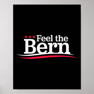 feel the bern-campaign Logo sign me us meme, niet Poster