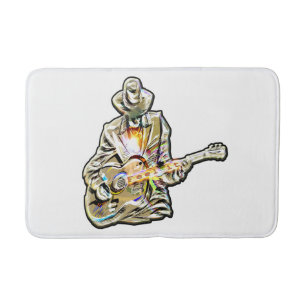 Feel the Blues - Artistiek gitaarontwerp Badmat