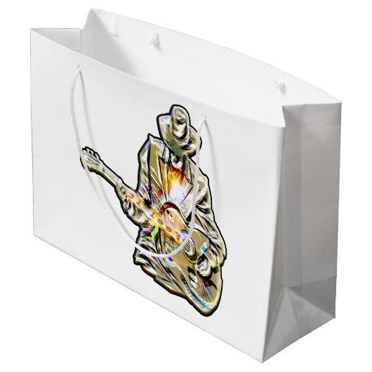 Feel the Blues - Artistiek gitaarontwerp Groot Cadeauzakje (Achterkant Gekanteld)