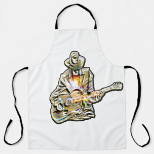 Feel the Blues - Artistiek gitaarontwerp Schort
