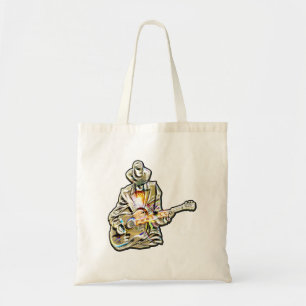 Feel the Blues - Artistiek gitaarontwerp Tote Bag