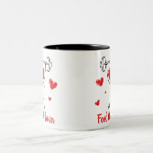 Feel the Burn Heart Workout Funny Gym Mug (Centre)