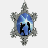 Feel the Force Tin Sneeuwvlok Ornament (Links)