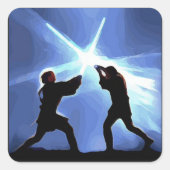 Feel the Force Vierkante Sticker (Voorkant)