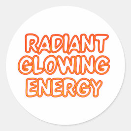 Feel the Glow Ronde Sticker