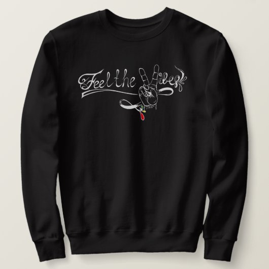 Feel the Vibes Logo Longsleeve T-Shirt (Design voorkant)