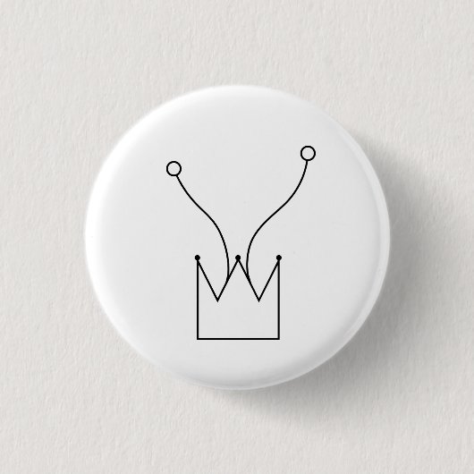 Feelers en kroonpinnen ronde button 3,2 cm (Voorkant)