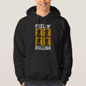 Feelin Bullish Cryptocurrency Blockchain Trader Cr Hoodie (Voorkant)