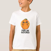 Feelin Gourd Funny Veggie Pun T-shirt (Voorkant)