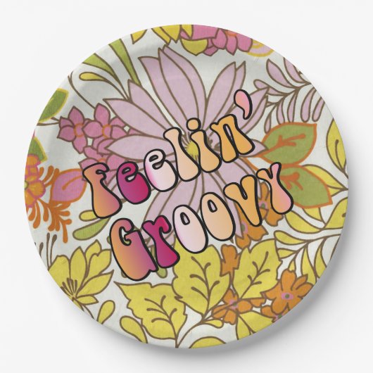 Feelin' Groovy Papieren Bordje (Voorkant)