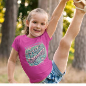 Feelin' Groovy Retro 70s  Personalize Pink T-shirt