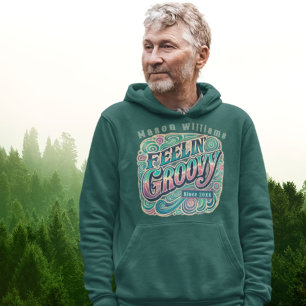 Feelin' Groovy Retro 70s Psychedelic Hoodie