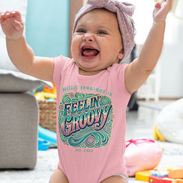 Feelin' Groovy Retro 70s  Psychedelic Romper