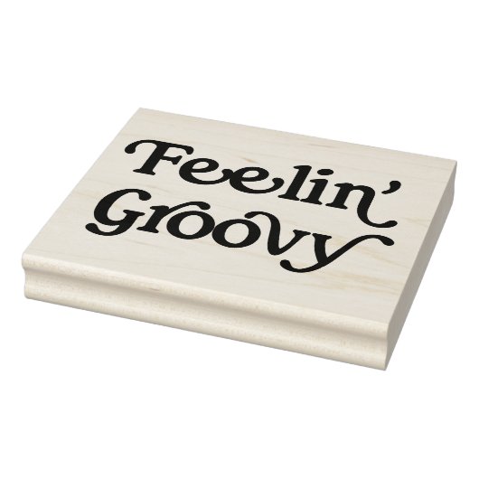 Feelin' Groovy Rubber Art Stamp Rubberstempel (Stempel)