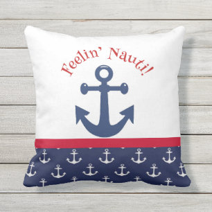 Feelin Nauti Summer Anchor Design Buitenkussen