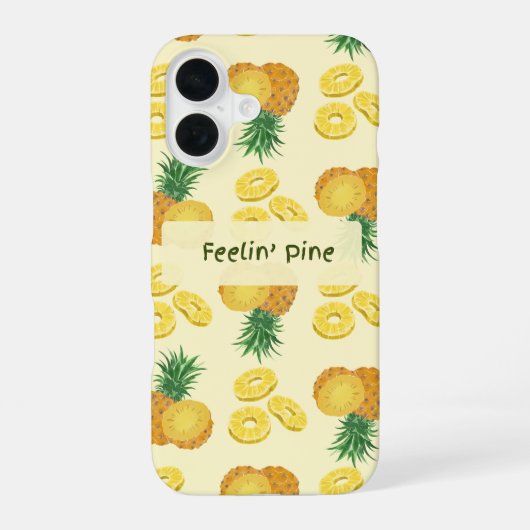 Feelin Pine tropical  iPhone 16 Hoesje (Achterkant)