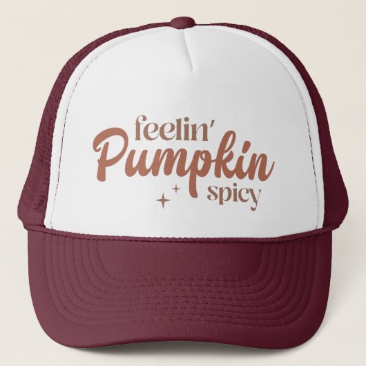 Feelin' Pumpkin Spicy Trucker Pet (Voorkant)