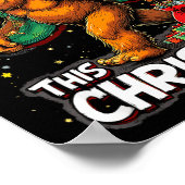 Feeling 67 Funny Christmas Bigfoot Holiday Poster (Hoek)