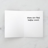 Feeling Crappy Get Well Card POB-1 Kaart (Binnen)