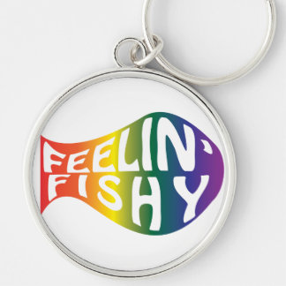 Feeling Fishregenboogvisserij Logo Sleutelhanger