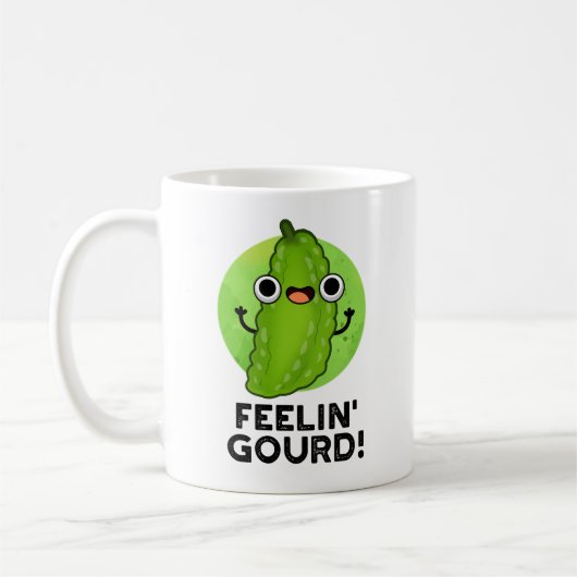 Feeling Gourd Funny Feeling Good Veggie Pun Koffiemok (Links)