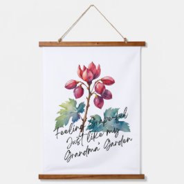Feeling Grapeful Grandma's Garden Floral Art Print Hangend Wandkleed