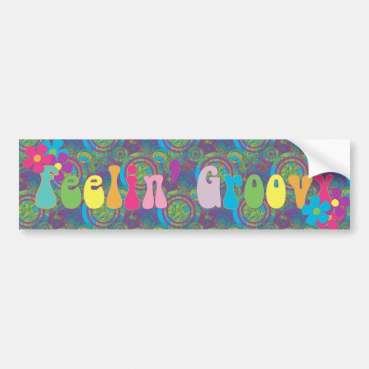 Feeling Groovy Bumpersticker (Voorkant)