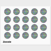 Feeling Groovy Ronde Sticker (Vel)