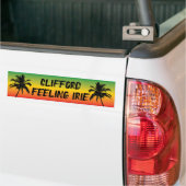 Feeling IRIE Tropical Palm Trees Bumpersticker (Op Truck)