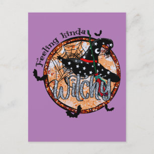 Feeling Kinda Witchy - Halloween Witch Pet Briefkaart