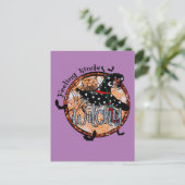 Feeling Kinda Witchy - Halloween Witch Pet Briefkaart (Staand voorkant)