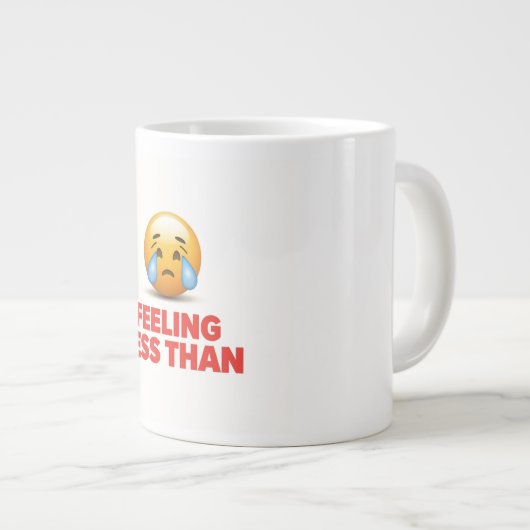 Feeling Less Than Extra Grote Beker (Voorkant rechts)
