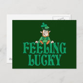 Feeling Lucky Briefkaart (Voorkant / Achterkant)