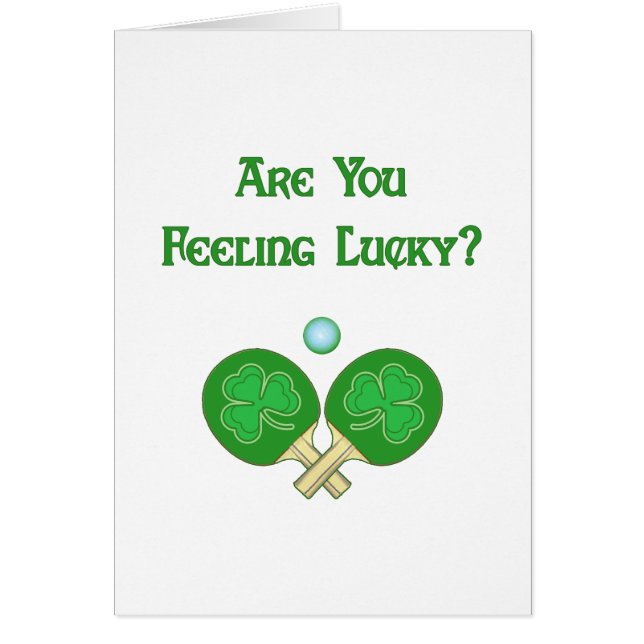 Feeling Lucky Ping Pong (Voorkant)